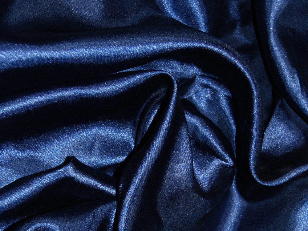 Navy Blue Satin Fabric 58/60 x 1yd