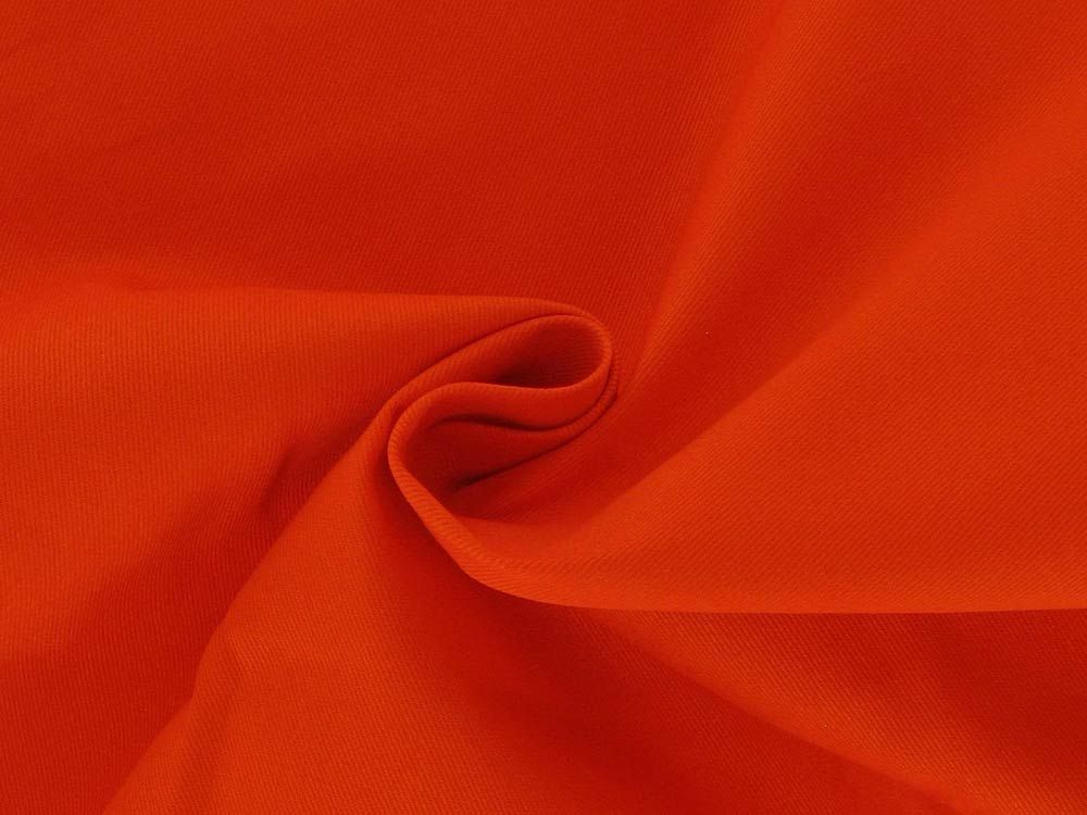 Plain Dye Cotton Drill, Orange