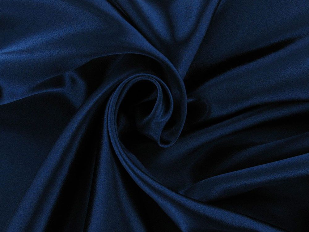 Satin Back Crepe, French Navy