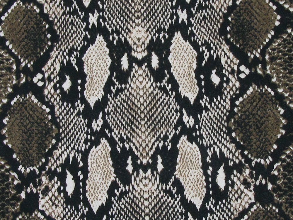 Snakeskin Cotton Jersey, Brown