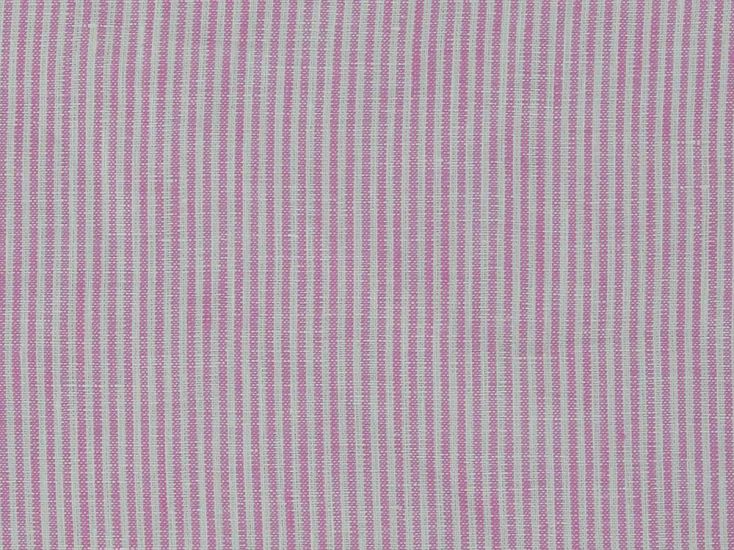 Quintin Narrow Stripes Irish Linen, Deep Pink