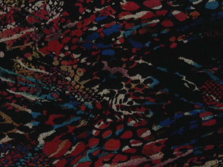 Abstract Printed Ponte Roma Roll End, 0.7m