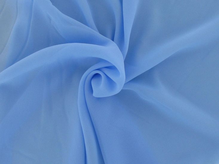 Alexis Crepe Chiffon, Pale Blue