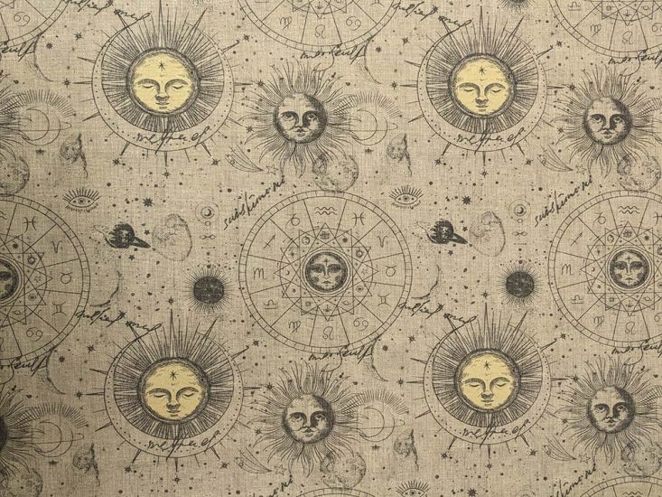 Astro Zodiac Cotton Rich Panama Canvas