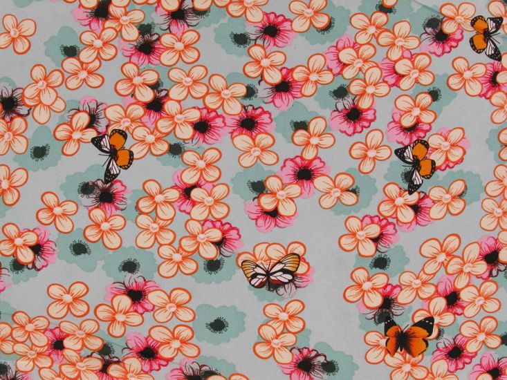 Butterfly Blossom Crepe De Chine