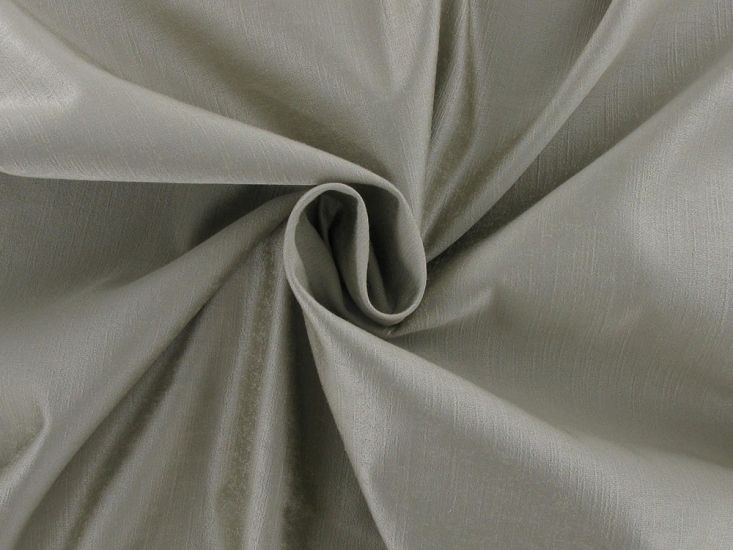 Carnaby Silk Look Curtain Fabric, Natural