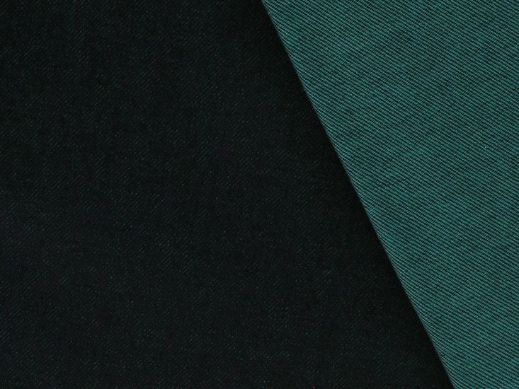 Caspian Premium Cotton 11oz Denim, Indigo Green