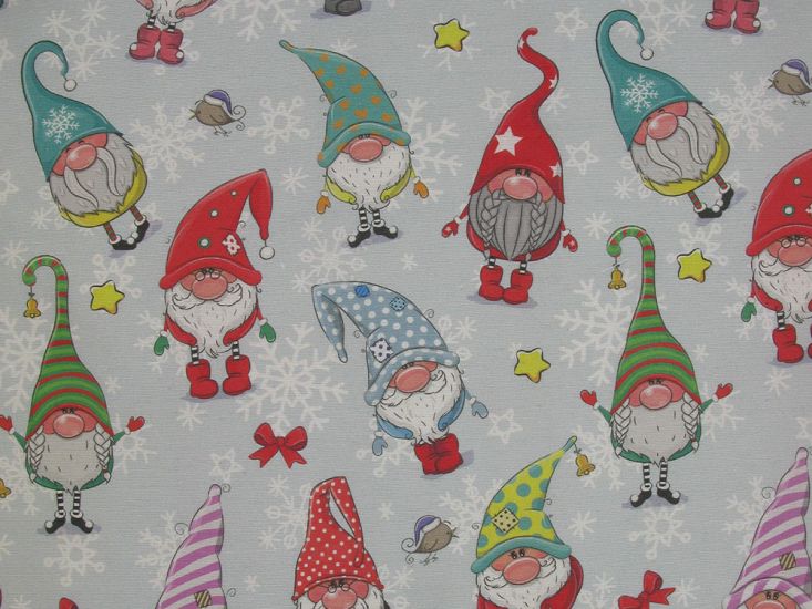 Christmas Gonks Cotton Rich Panama Canvas