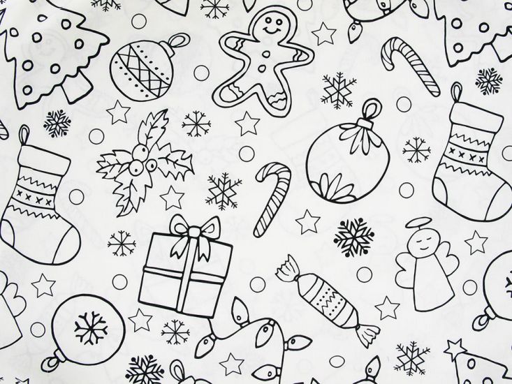 Colour in Cotton Print, Christmas