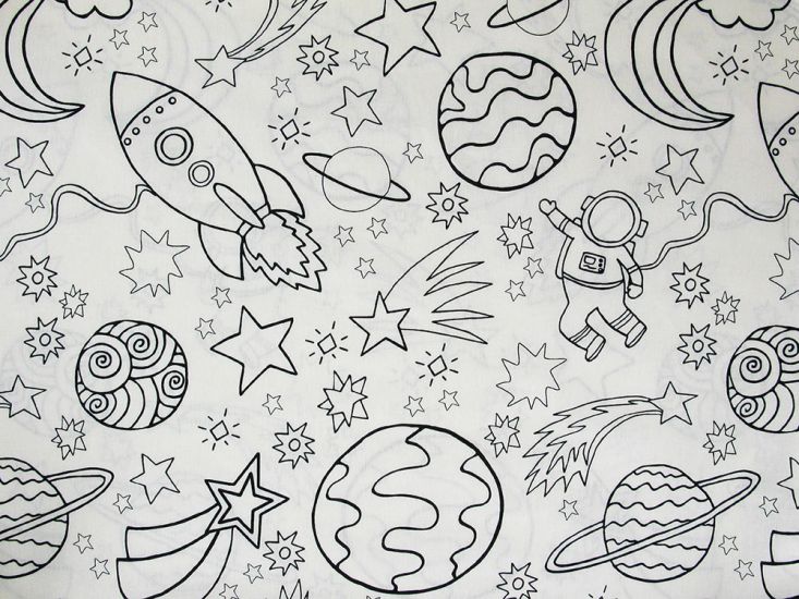 Colour in Cotton Print, Space