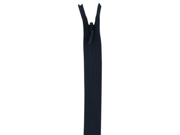 Concealed Invisible Closed End Dress Zip, 22 Inch, Navy