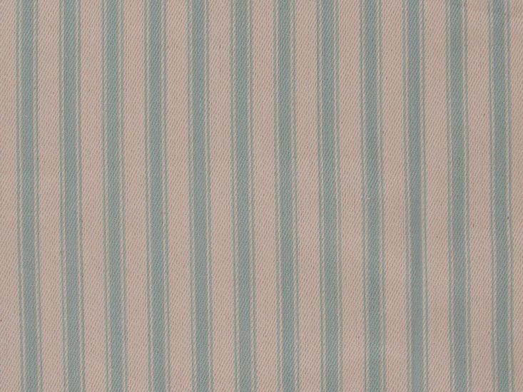 Cotton Canvas Ticking Stripes, Duck Egg