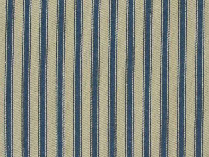 Cotton Canvas Ticking Stripes, Marine