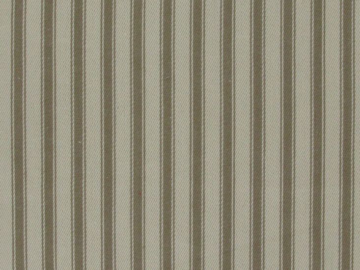 Cotton Canvas Ticking Stripes, Taupe