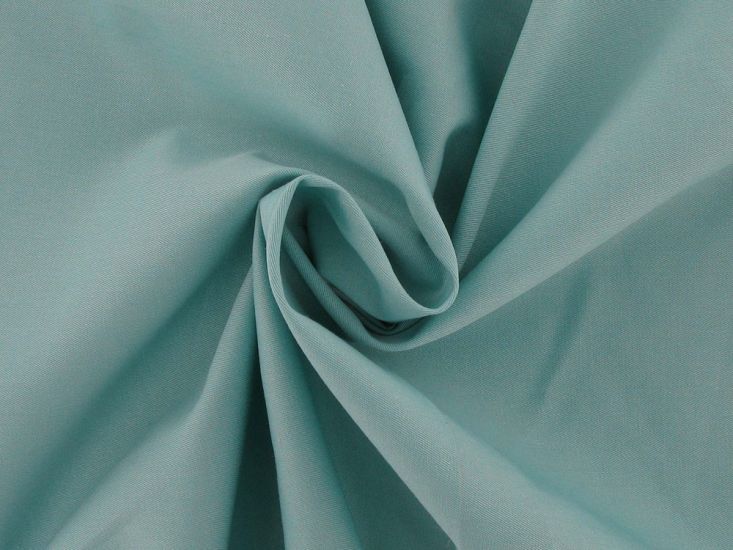 Deadstock Polycotton Twill, Aqua