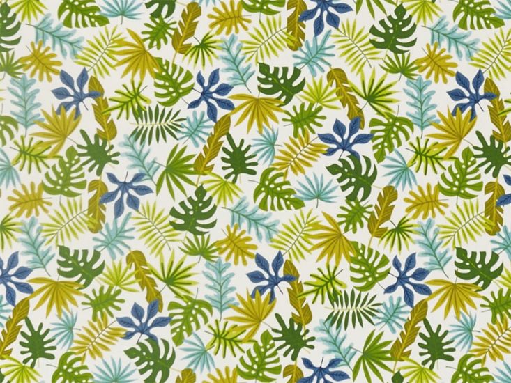 Dell Cotton Curtain Fabric, Zest