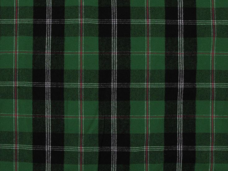 Designer Deadstock Brushed Cotton Tartan, Kilbray