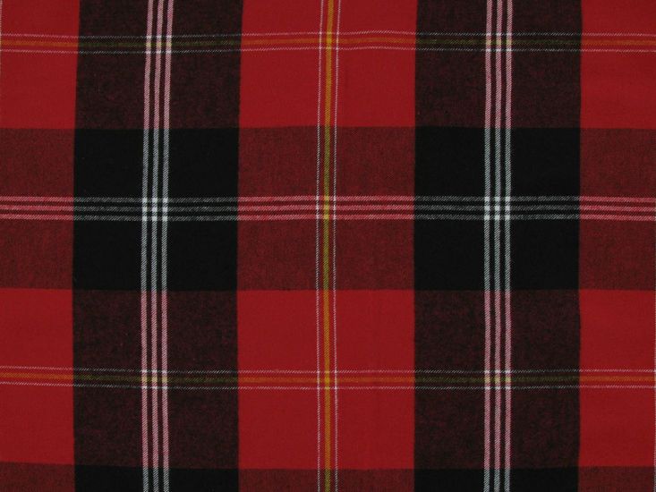 Designer Deadstock Brushed Cotton Tartan, Maxi Dalbeth