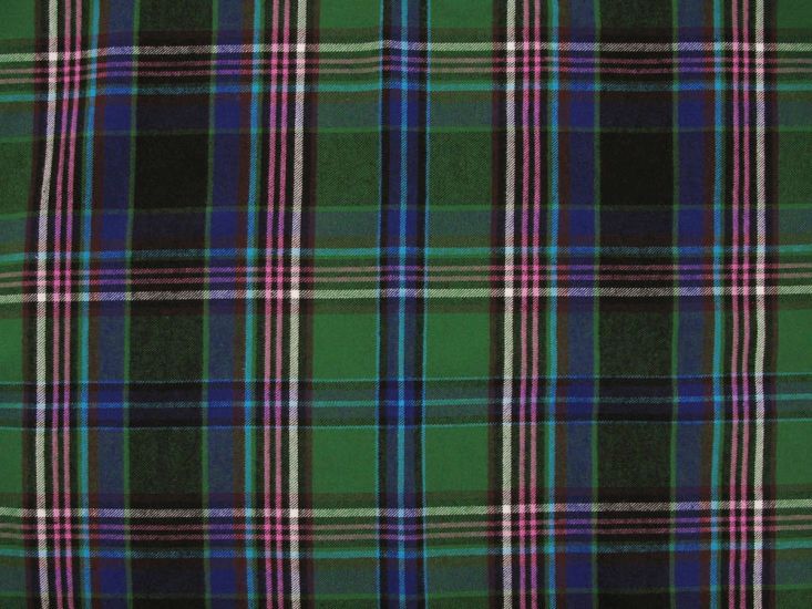 Designer Deadstock Brushed Cotton Tartan, Maxi Elgin