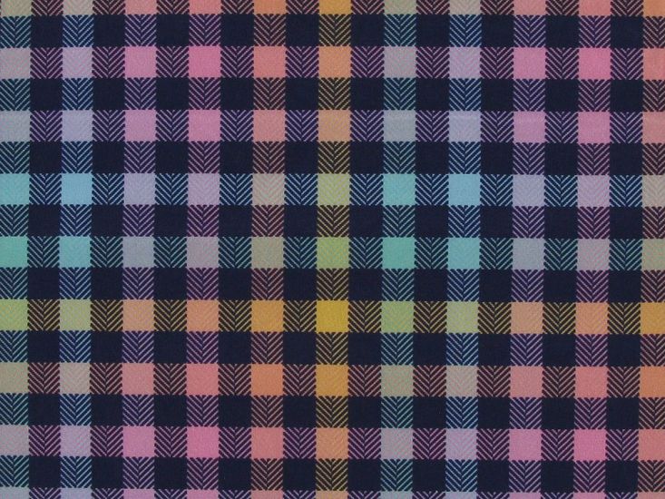 Eclectic Tartan Cotton Print Collection, Rainbow Cairn, Bold