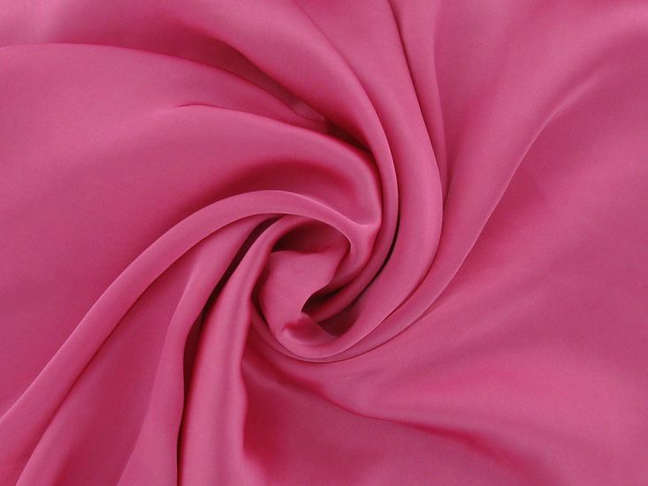 Faux Silk Charmeuse Satin, Candy Pink