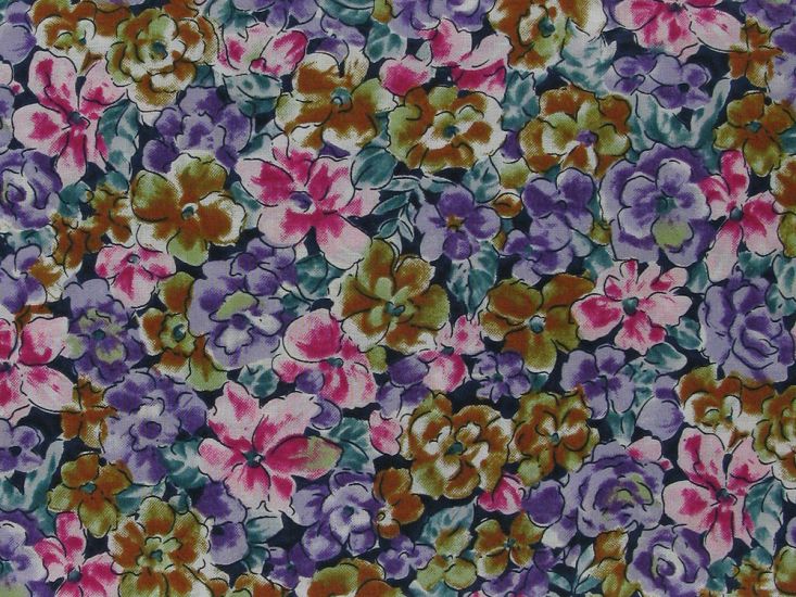 Floral Garden Doodles Cotton Lawn, Pink