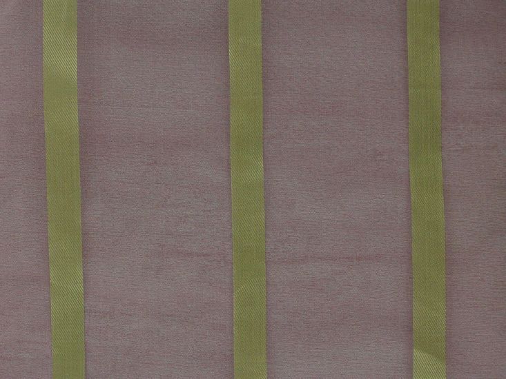 Gold Stripes Silk Organza, Wine