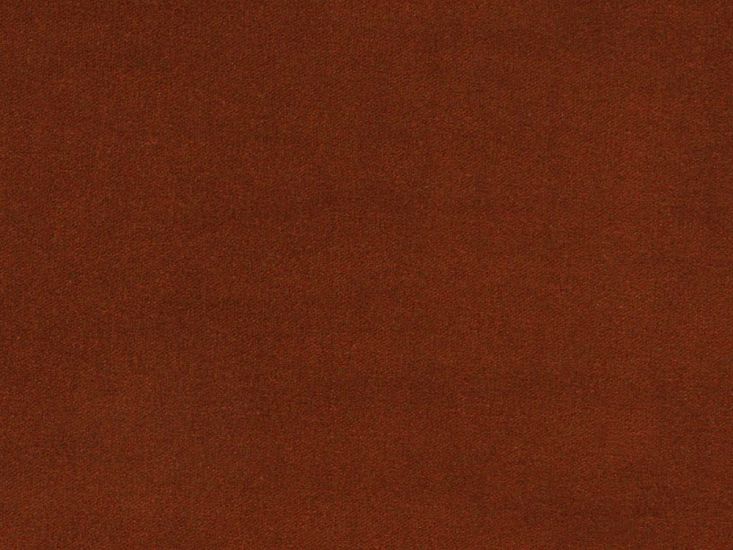 Harrow Plush Cotton Pile Velvet 405 gsm, Rust