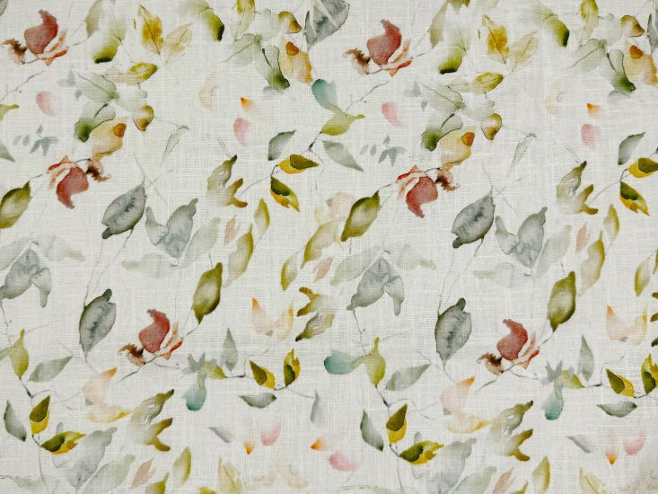 Linnie Garden Washed Linen Print, Pastel