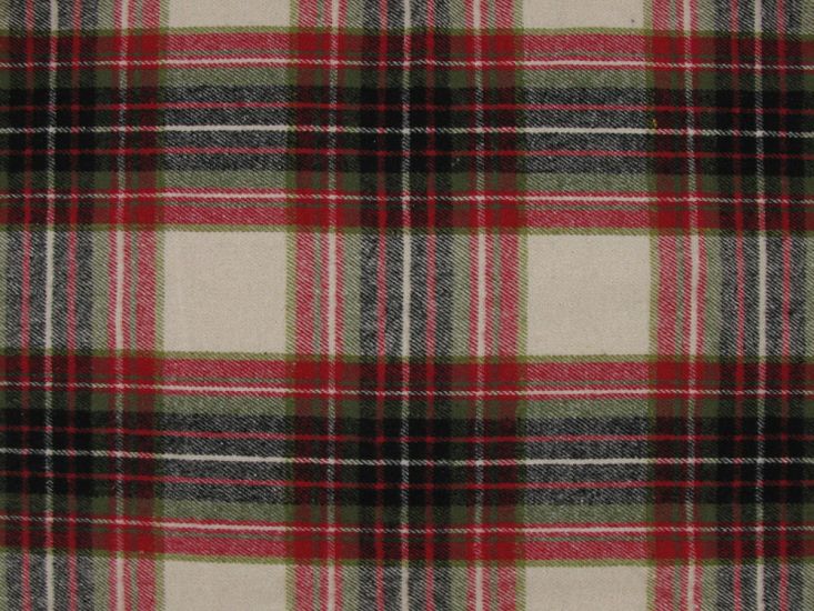 Maree Brushed Wool Look Cotton Rich Blend, Red