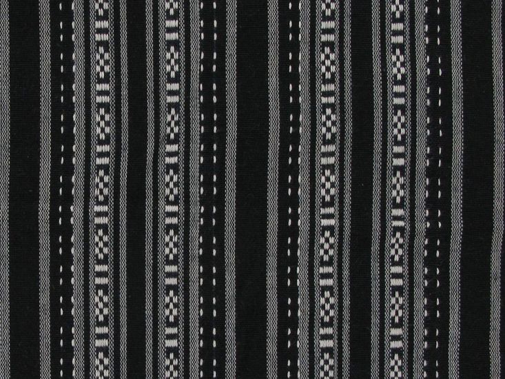 Mexicana Jive Woven Stripe, Black