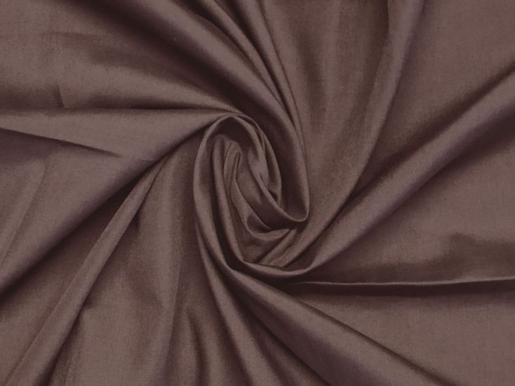 Plain Dye Polycotton, Dark Brown