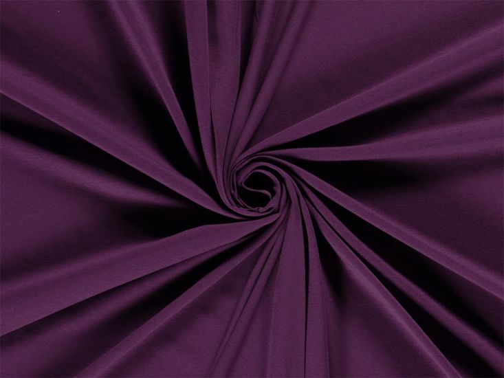 Premium Cotton Jersey, Aubergine Purple