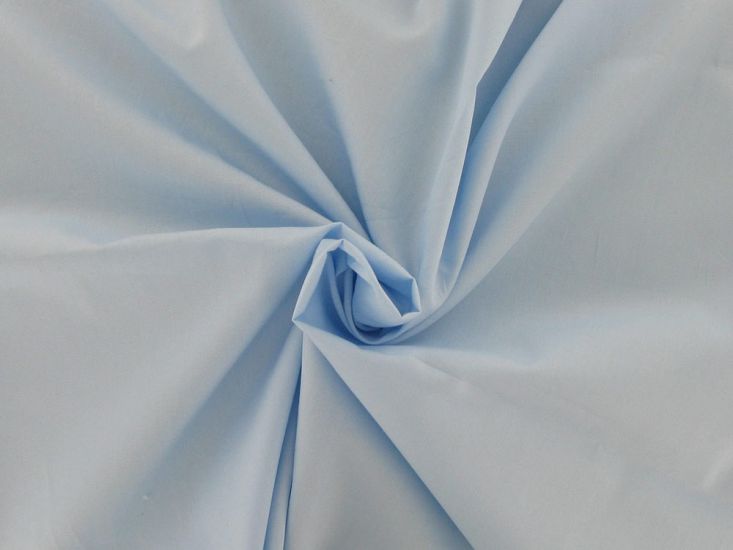 Premium Cotton Poplin, Pale Blue