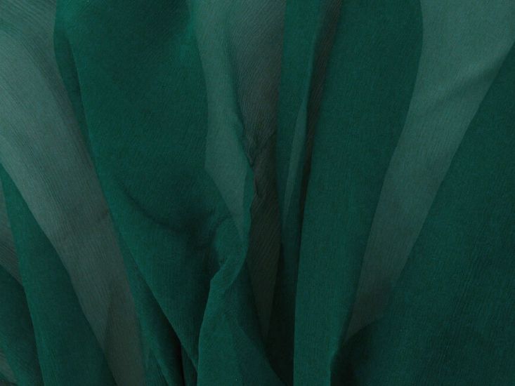 Pure Silk Chiffon Roll End, Jade, 4.2m