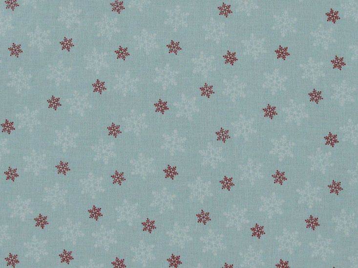 Snowy Christmas Cotton Print, Sky