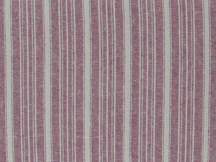 Tibet Stripe Linen Cotton Blend, Mulberry