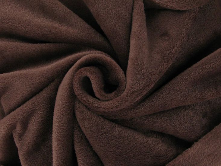 Ultra Soft Plain Cuddle Fleece, Brown