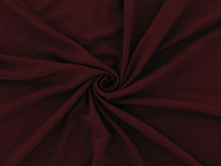 Plain Dye Viscose Jersey, Wine