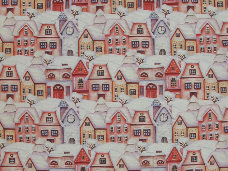 Winter Village Cotton Rich Panama Canvas