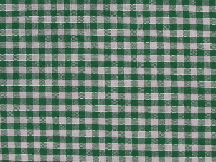 Woven Polycotton Gingham, 1/4 Inch, Emerald