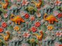 3D Fantasy Cotton Print, Floral Dinosaurs