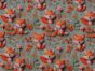 3D Fantasy Cotton Print, Friendly Fox