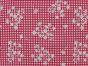 Berry Gingham Viscose Print, Raspberry