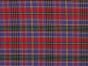 Bonded Tartan Cotton Roll End, Red And Purple, 0.5m