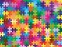 Carnival Collection Bi-Stretch Panama, Rainbow Puzzle