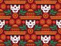 Carnival Collection Bi-Stretch Panama, Sombrero Skull