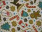 Christmas Gingerbread Lightweight Polar Fleece, White