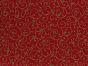 Christmas Star Gold Foil Cotton, Red