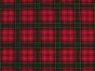 Christmas Tartan Polycotton Print, Red